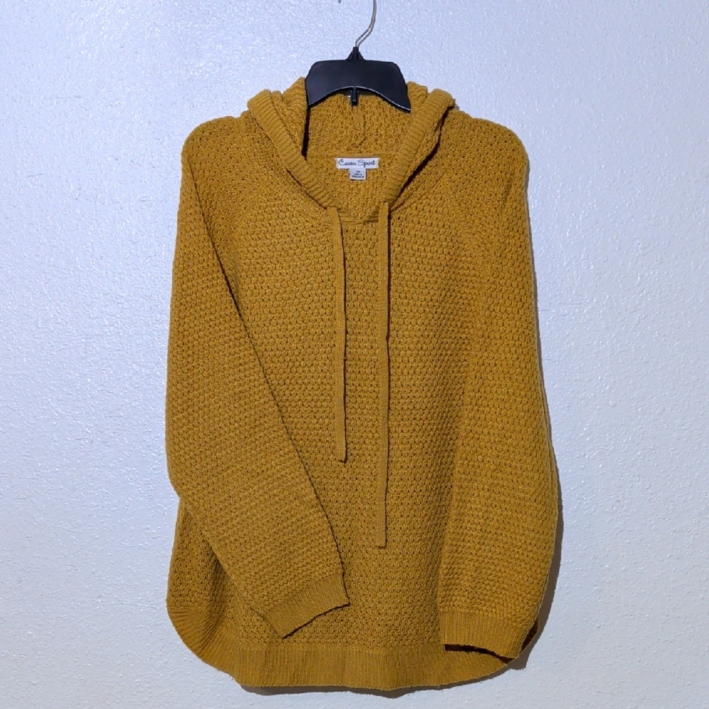 Hooded Sweater Mustard color